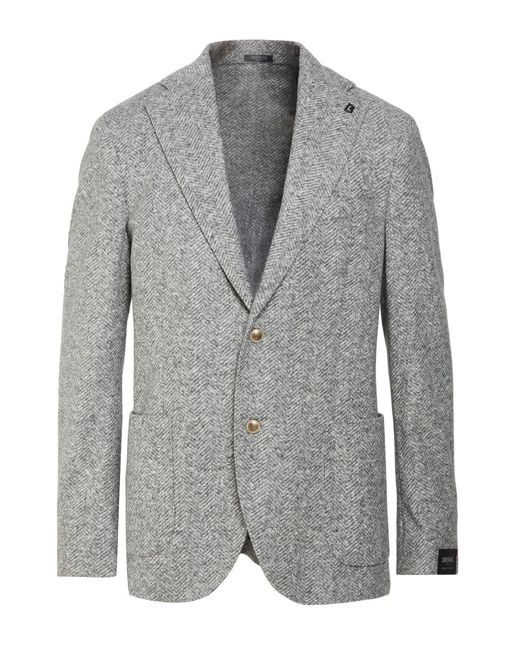 BRERAS Milano Gray Blazer for men