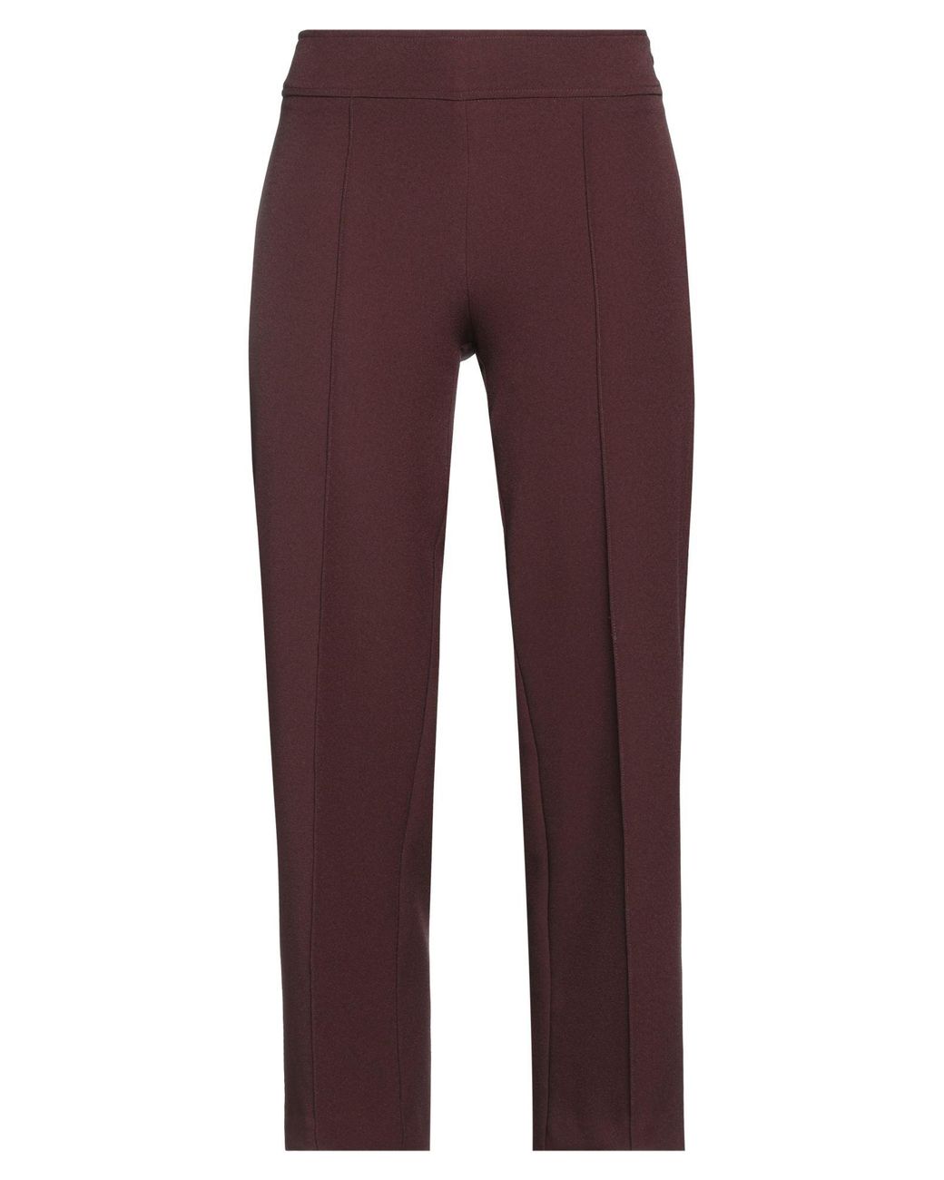 Semicouture Purple Pants Polyester, Elastane