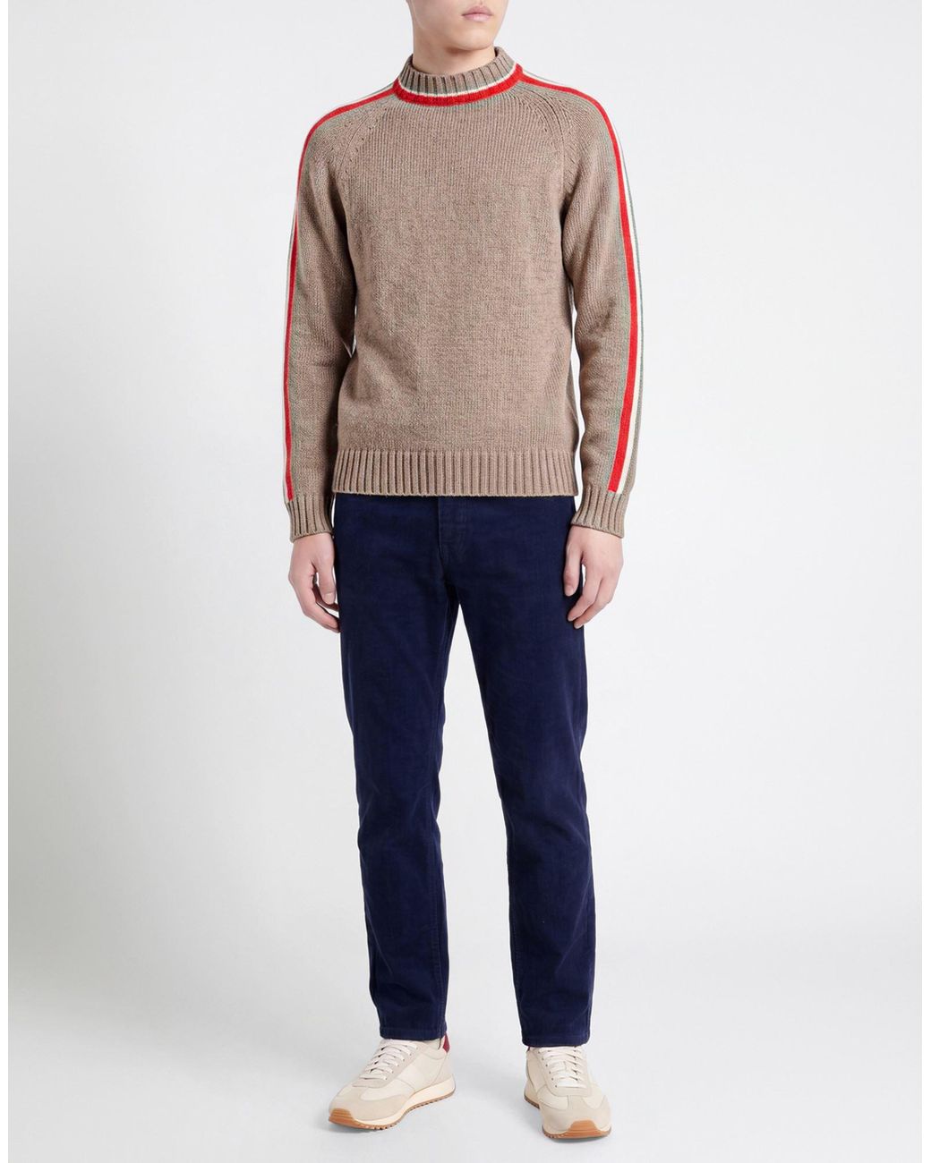 Isaia Natural Sweater Cashmere, Cotton for men