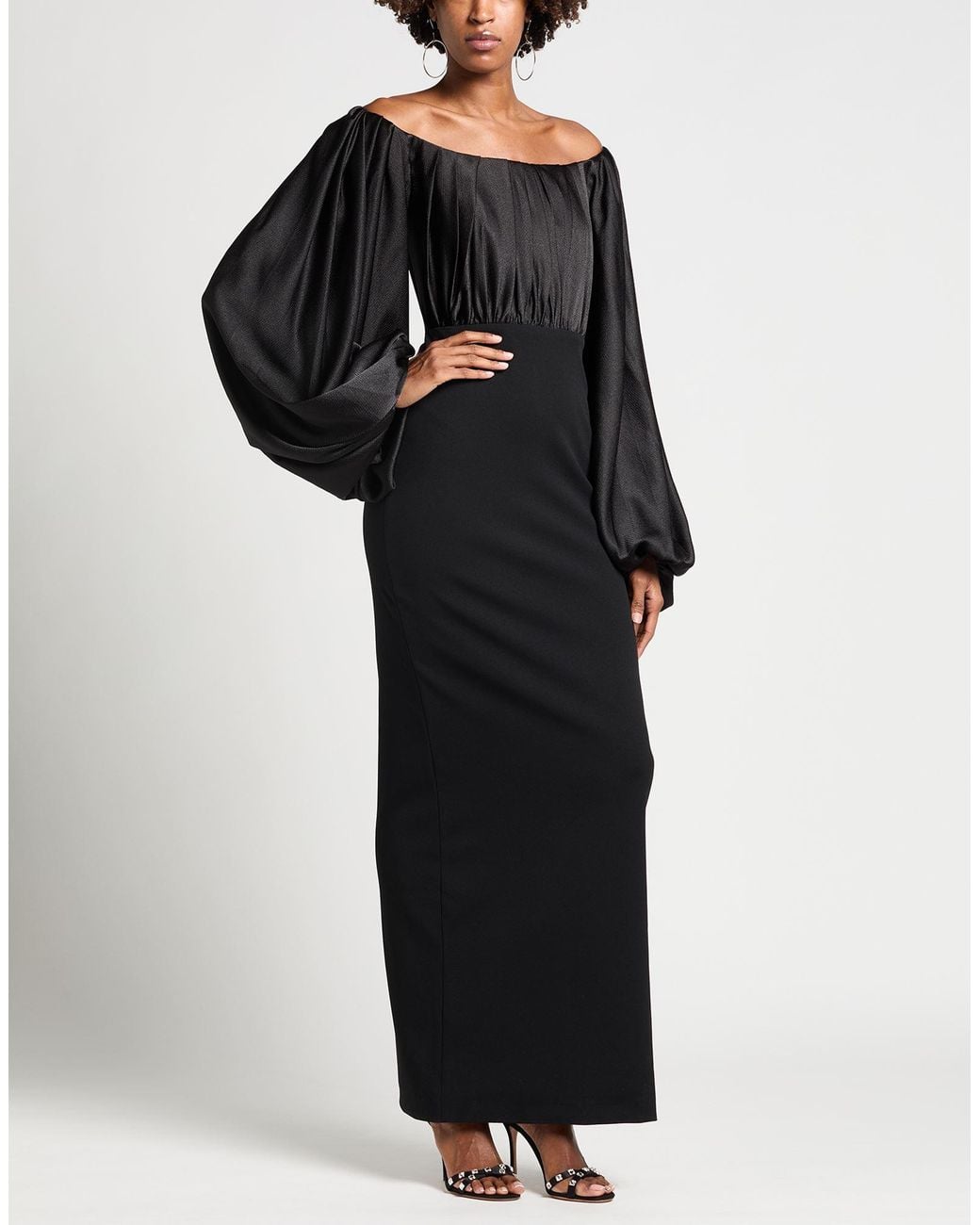 Solace London Black Maxi Dress