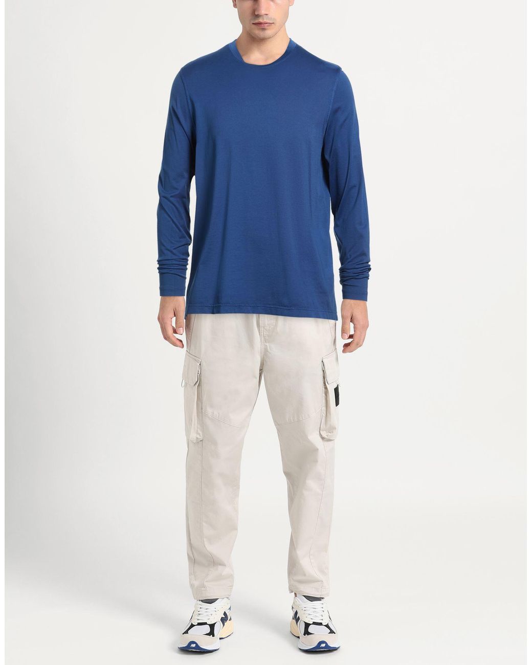 FILIPPO DE LAURENTIIS Blue T-Shirt Cotton for men