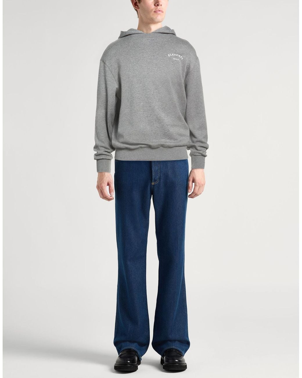Eleventy Gray Light Sweatshirt Cotton, Polyamide for men