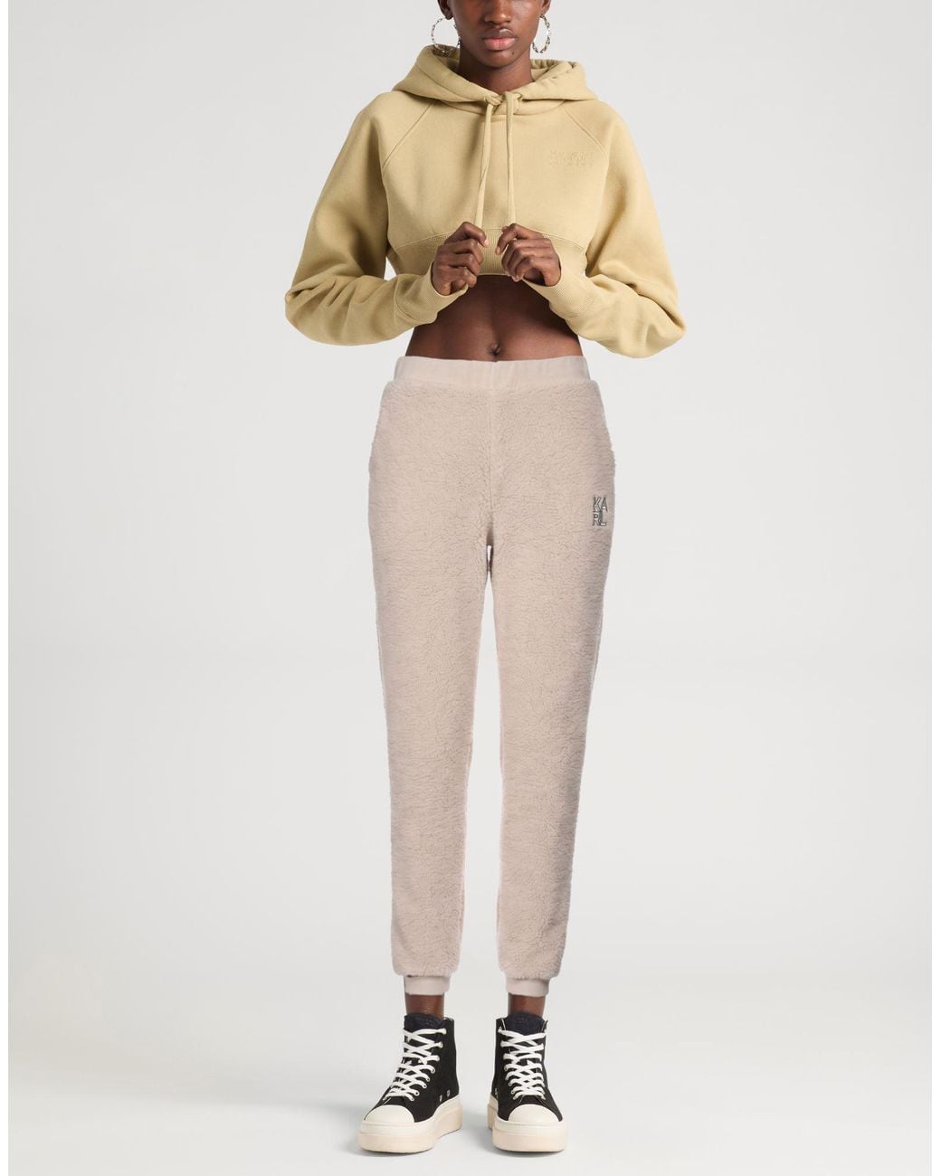 Karl Lagerfeld Natural Pants Polyester