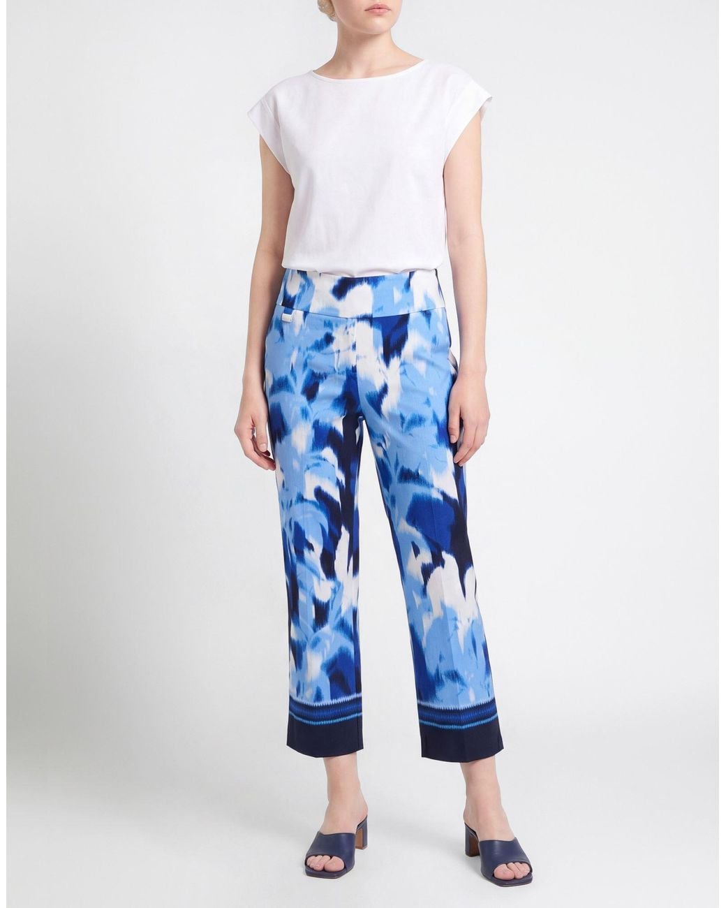 Joseph Ribkoff Blue Light Pants Viscose, Rayon, Elastane