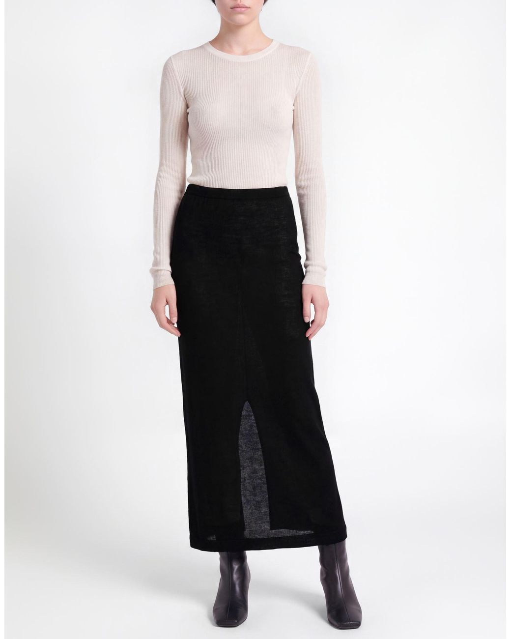 ÉTERNE Black Maxi Skirts