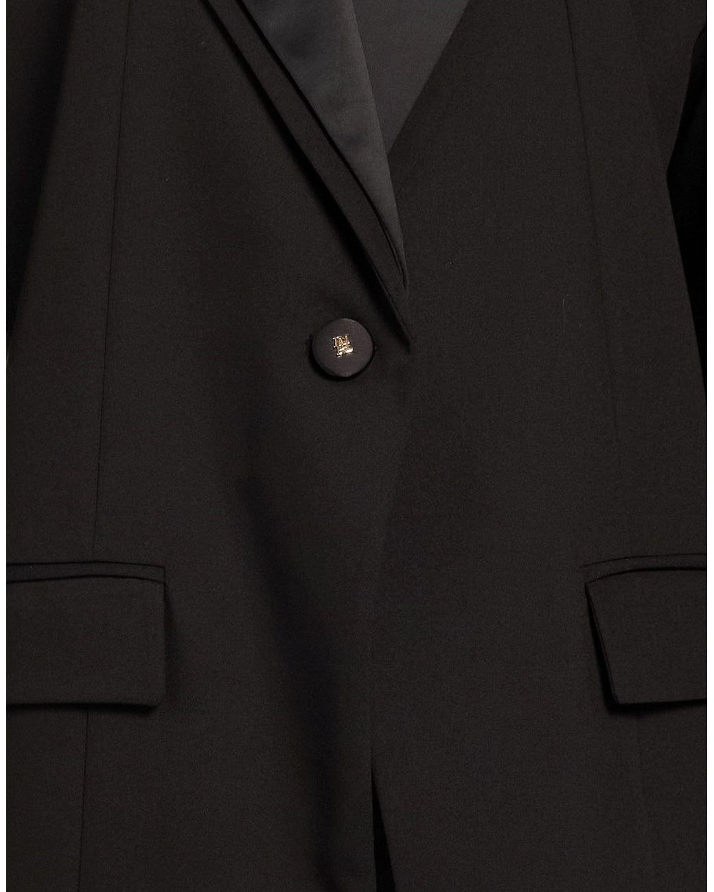 Imperial Black Blazer Polyester, Viscose, Elastane