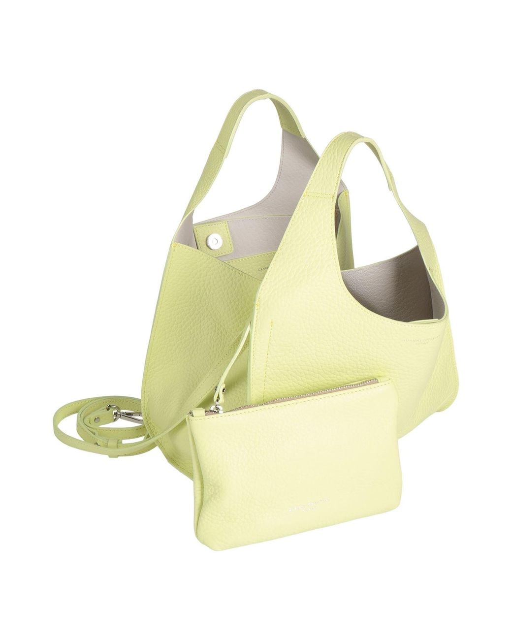 Gianni Chiarini Yellow Handbag Leather