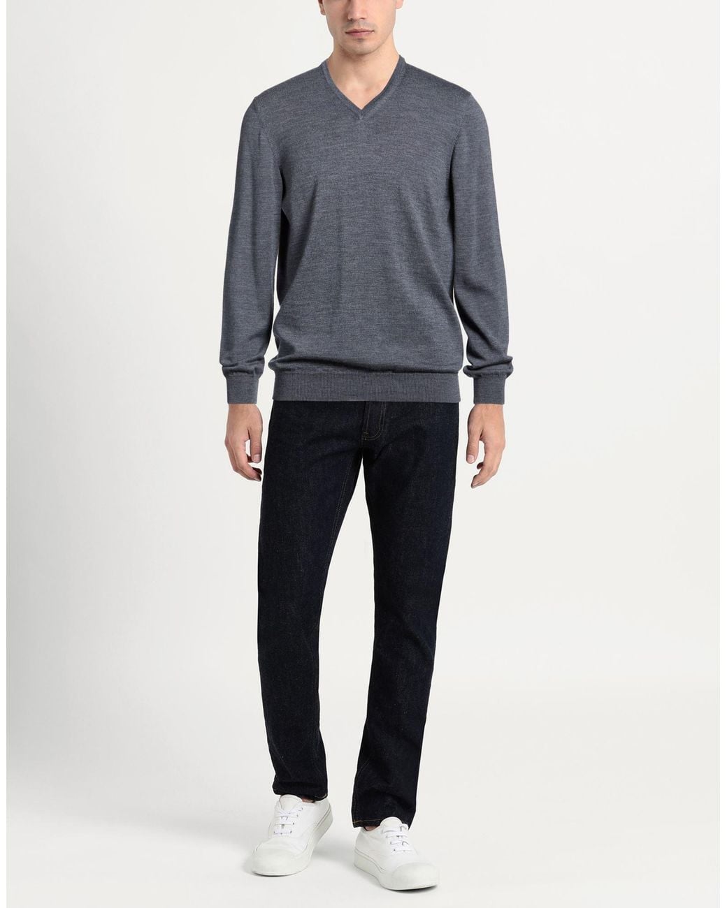 Heritage Blue Sweater Merino Wool for men