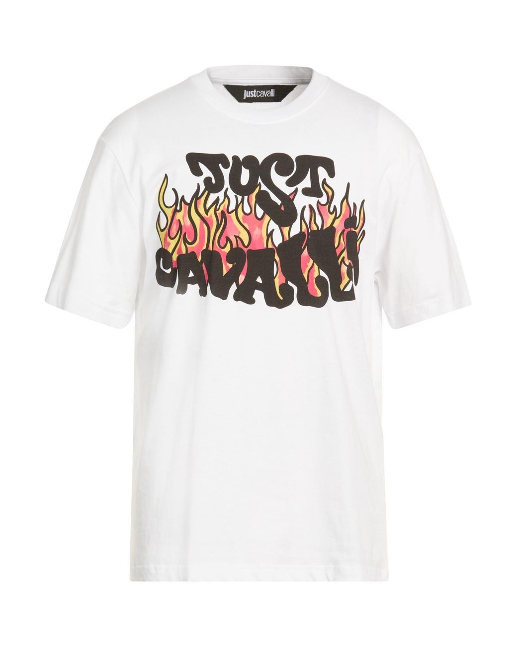 Just Cavalli White T-Shirt Cotton for men