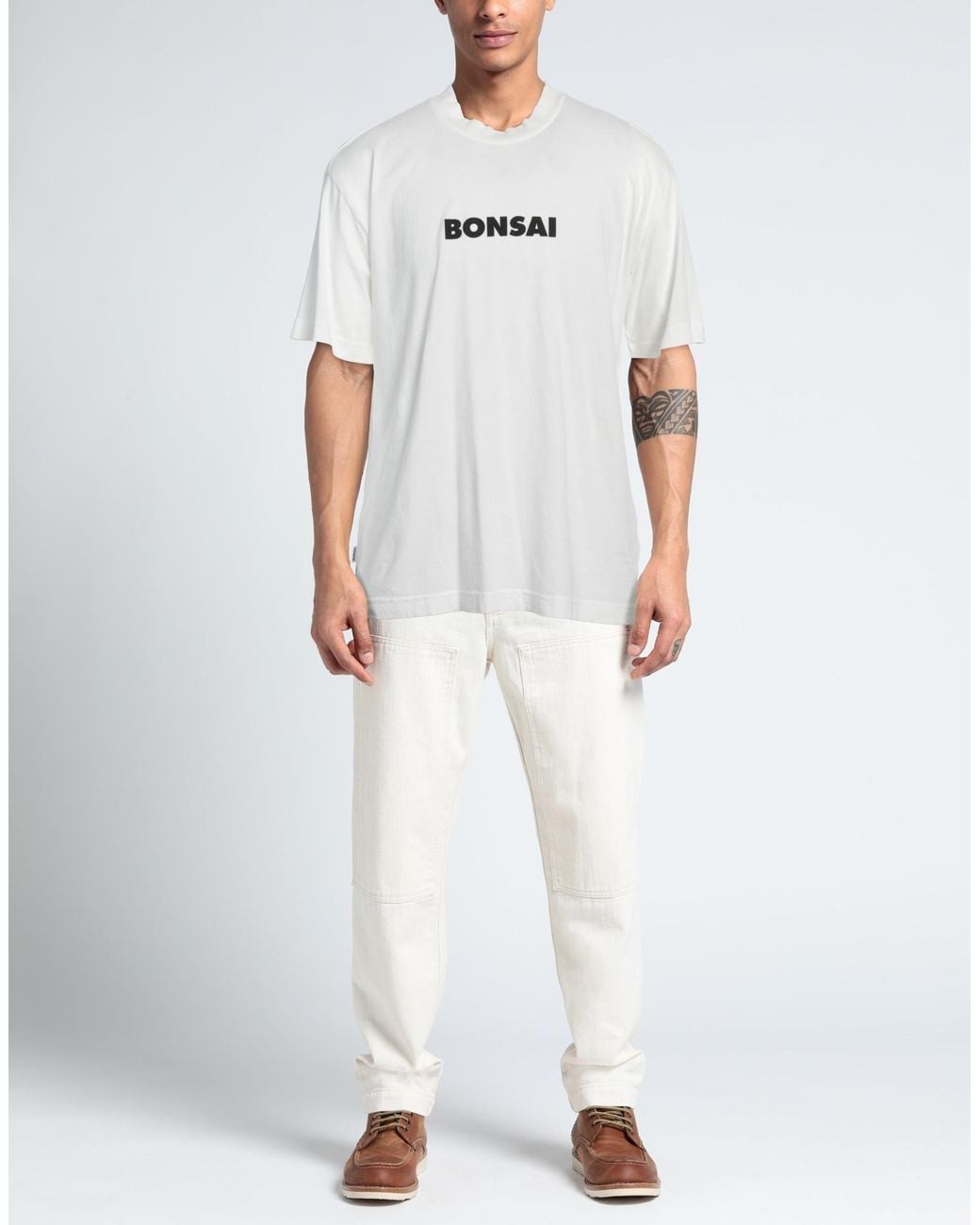 Bonsai White T-shirt for men