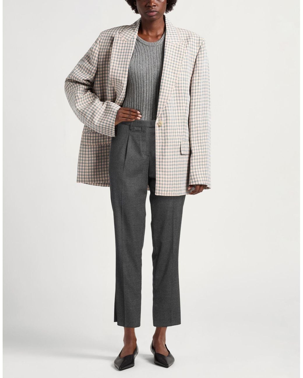 Boglioli Gray Pants Virgin Wool