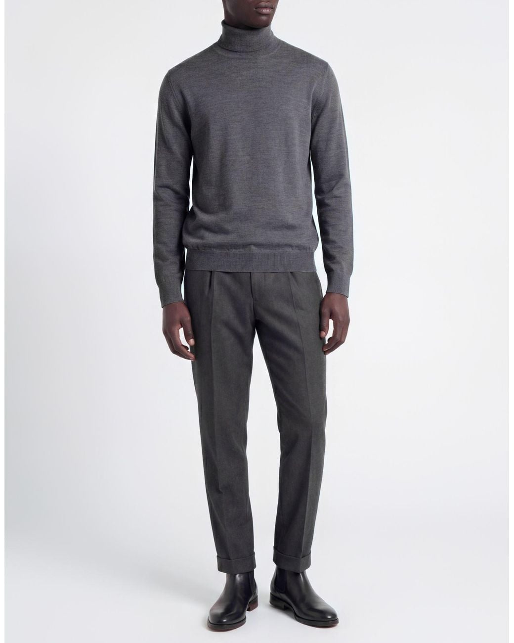 Tagliatore Blue Turtleneck for men