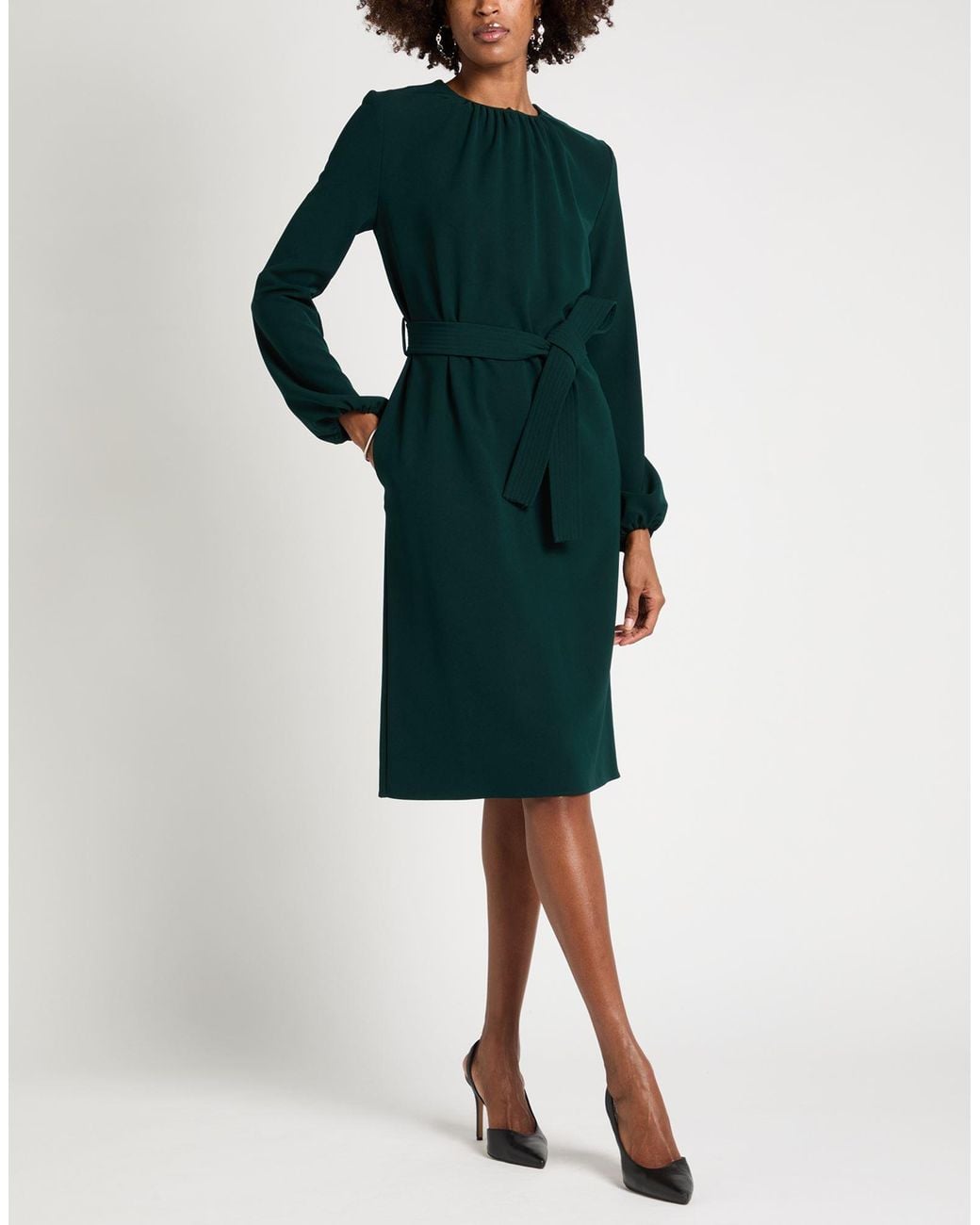 P.A.R.O.S.H. Green P.A.R.O..H. Midi Dress