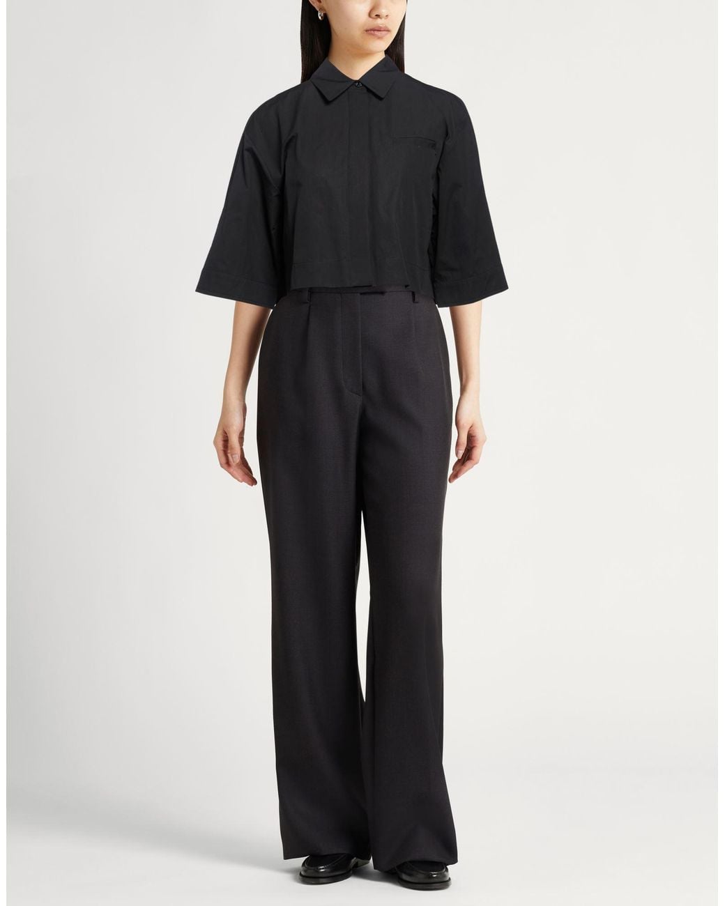 Agnona Black Shirt Cotton