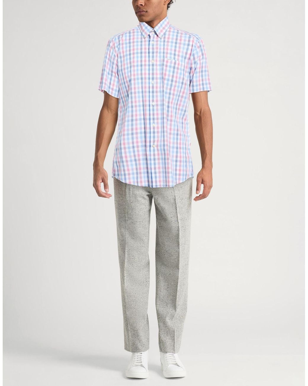 Camisa Barbour de hombre de color Blue