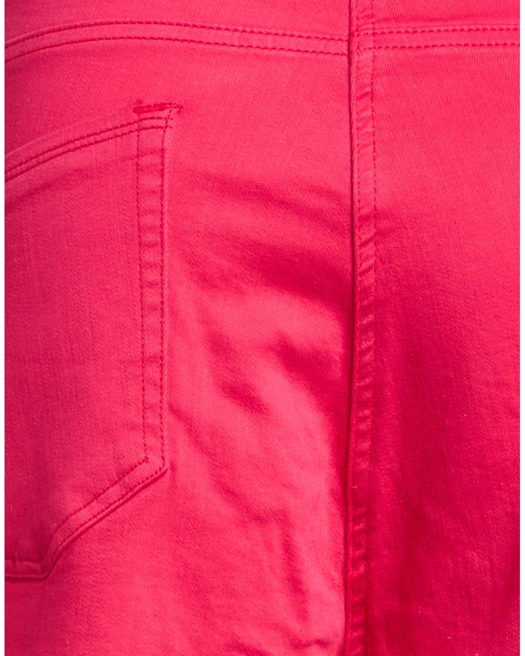 Cambio Red Fuchsia Jeans Cotton, Polyester, Elastane