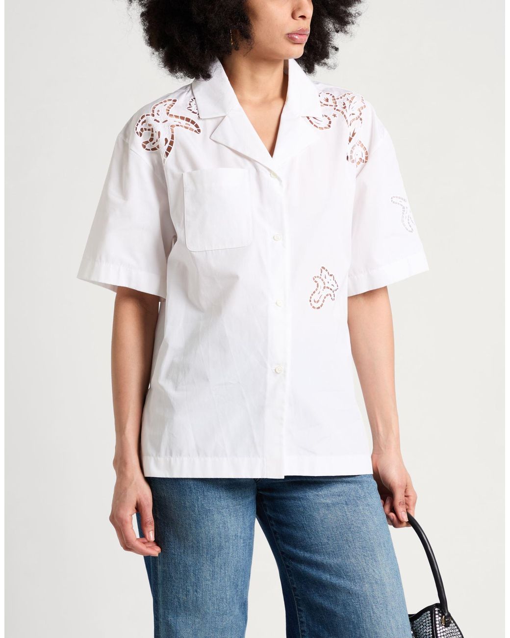 Versace White Shirt Cotton, Polyester