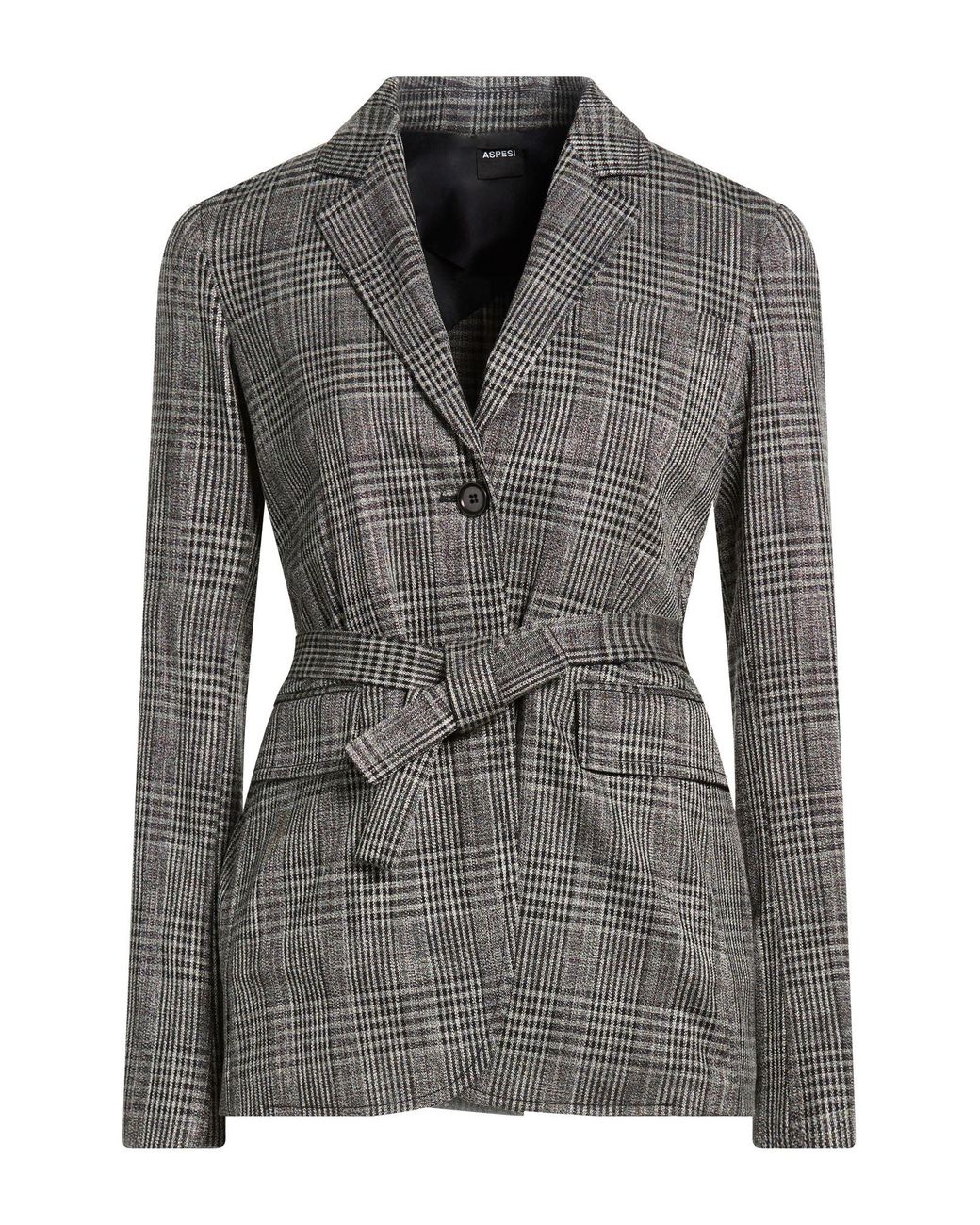 Aspesi Black Blazer Viscose, Polyester, Elastane