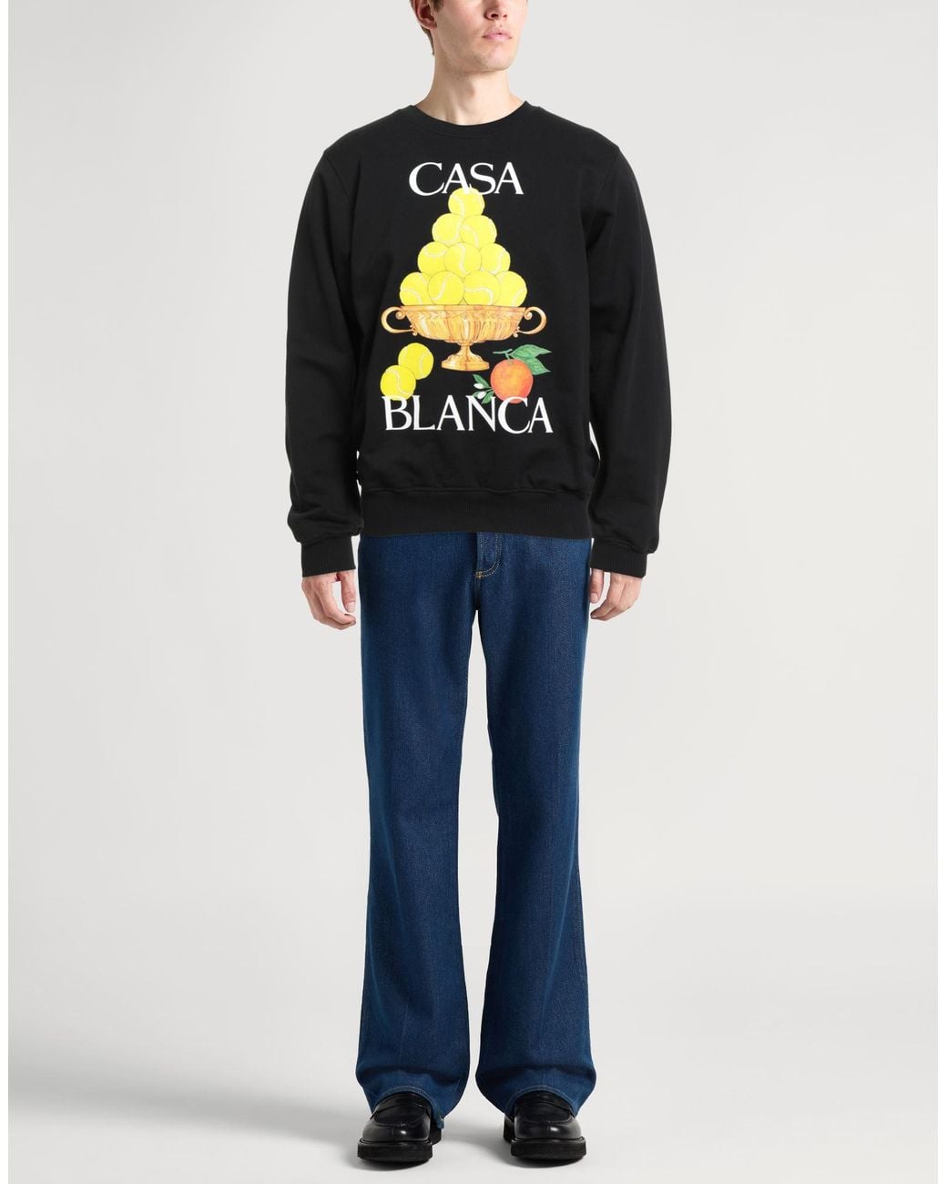 Casablanca Blue Sweatshirt Organic Cotton, Elastane for men