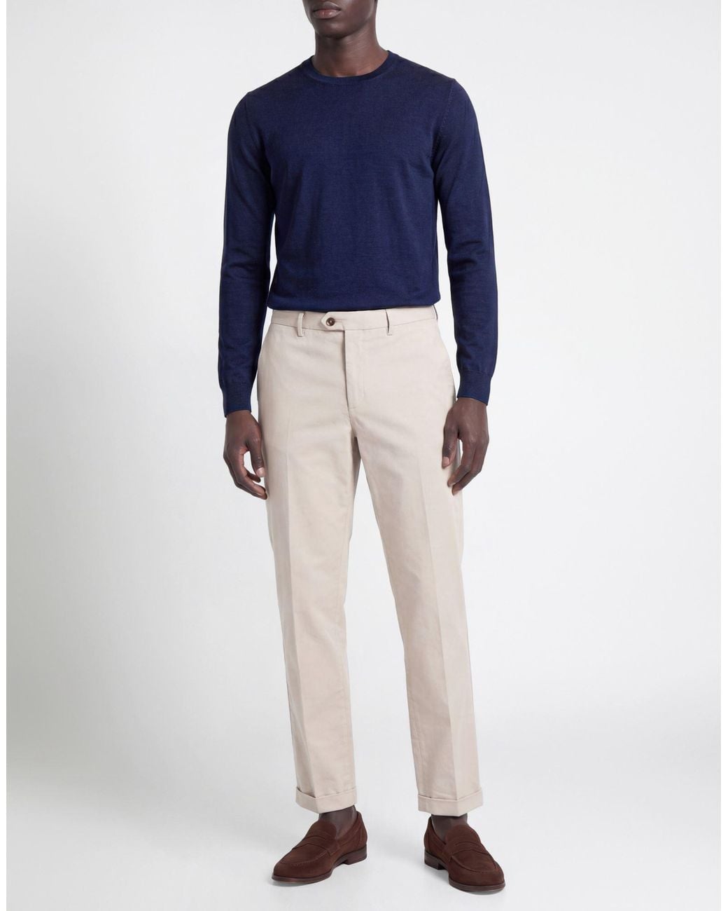 SEVENTY VENEZIA Gray Pants Cotton, Modal, Elastane for men