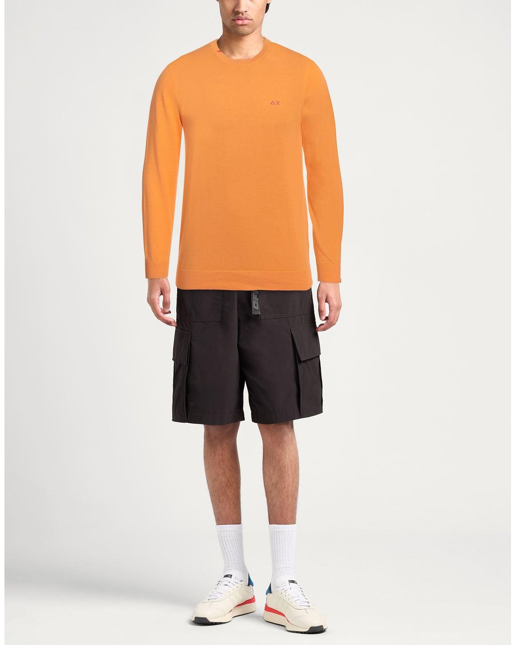 Sun 68 Orange Sweater for men