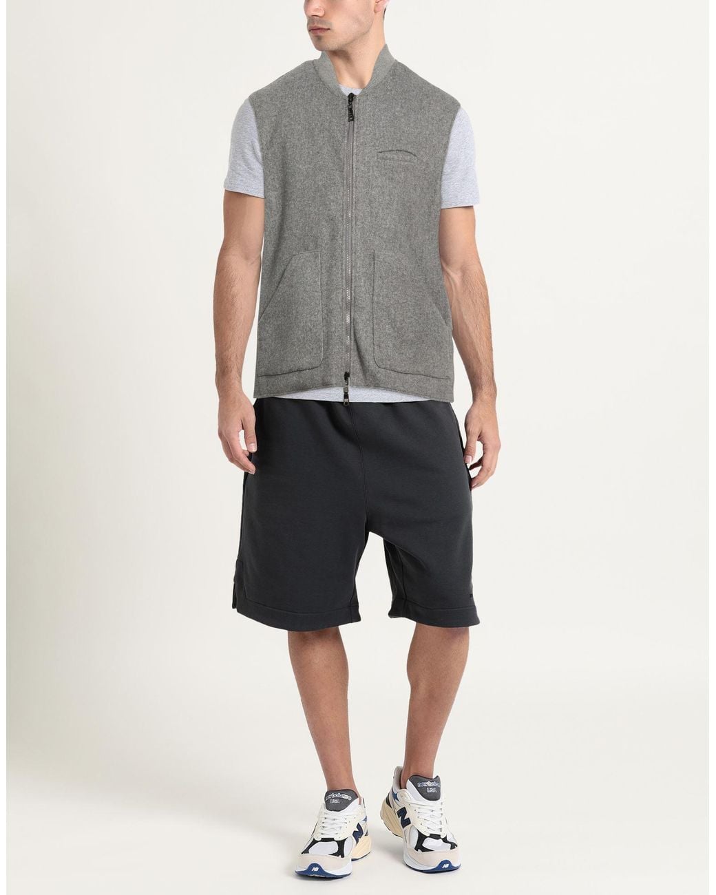 OVER/D Gray Gilet for men