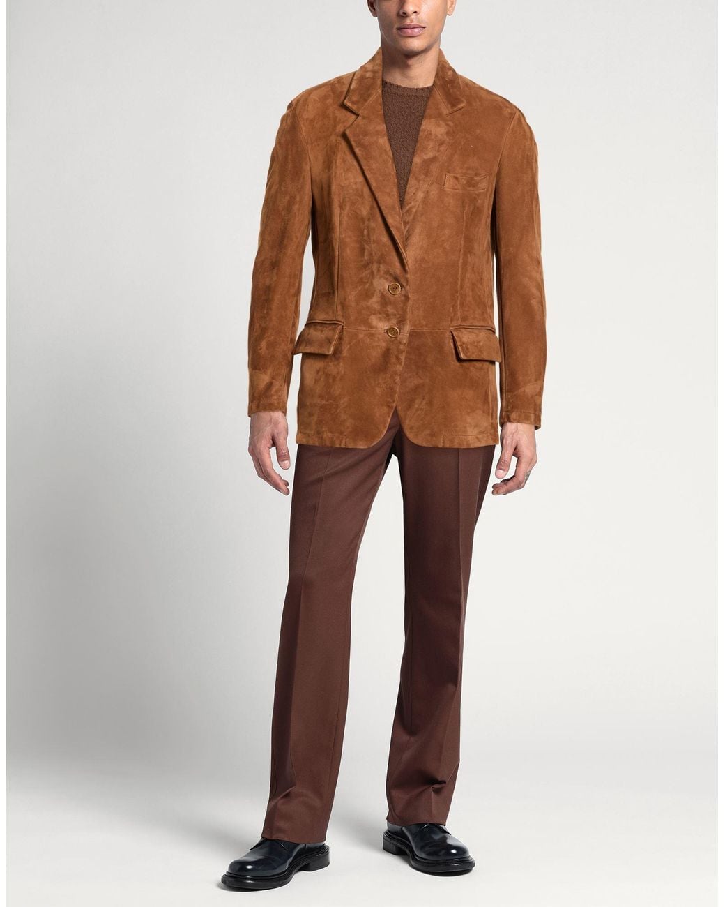 Squad² Brown Blazer Ovine Leather for men
