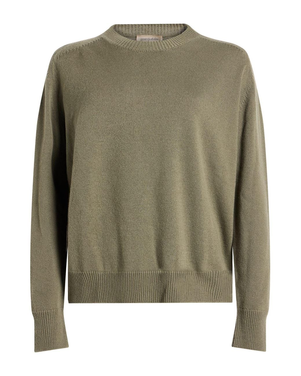 Gentry Portofino Green Military Sweater Cashmere