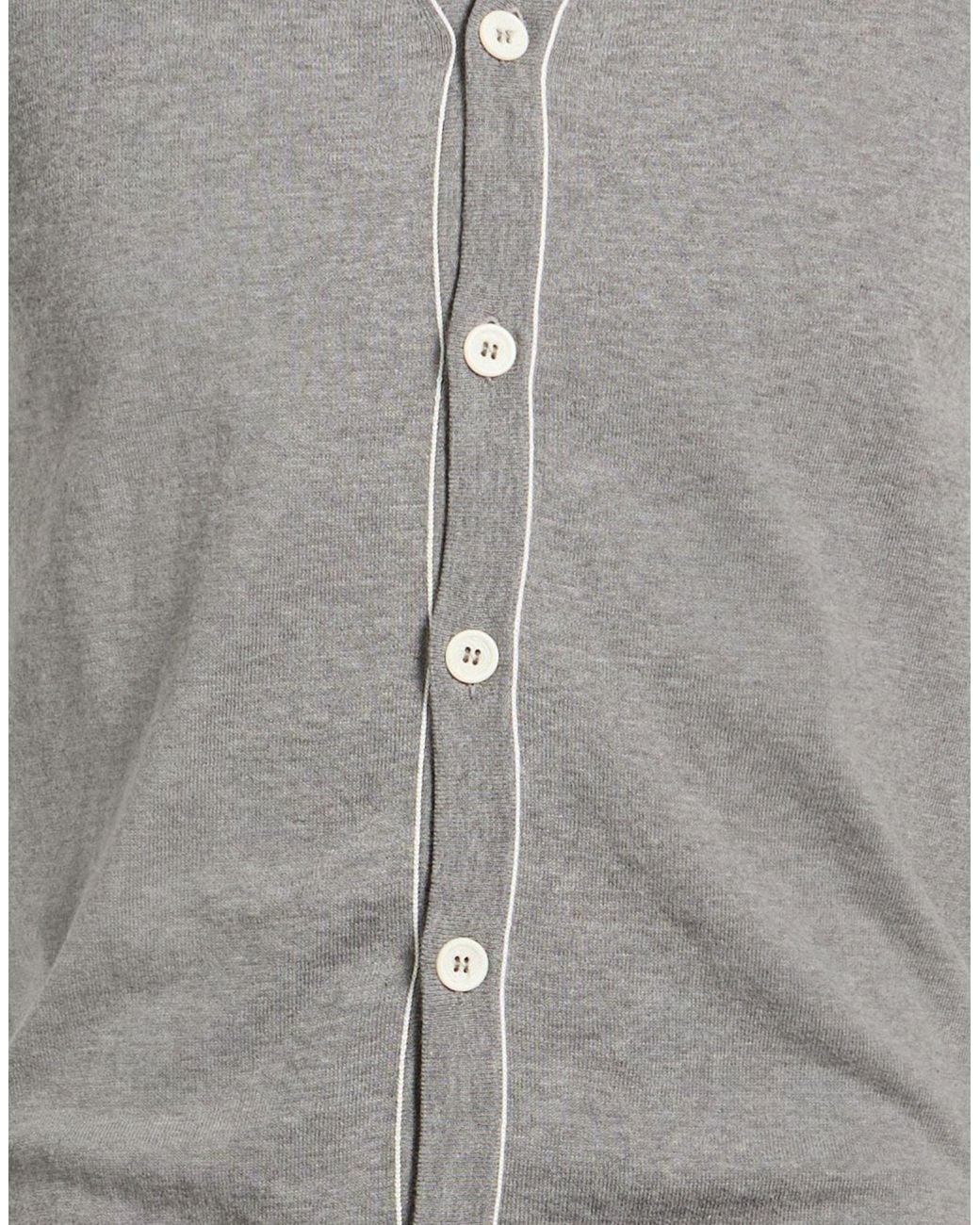 Roda Gray Cardigan Cotton for men