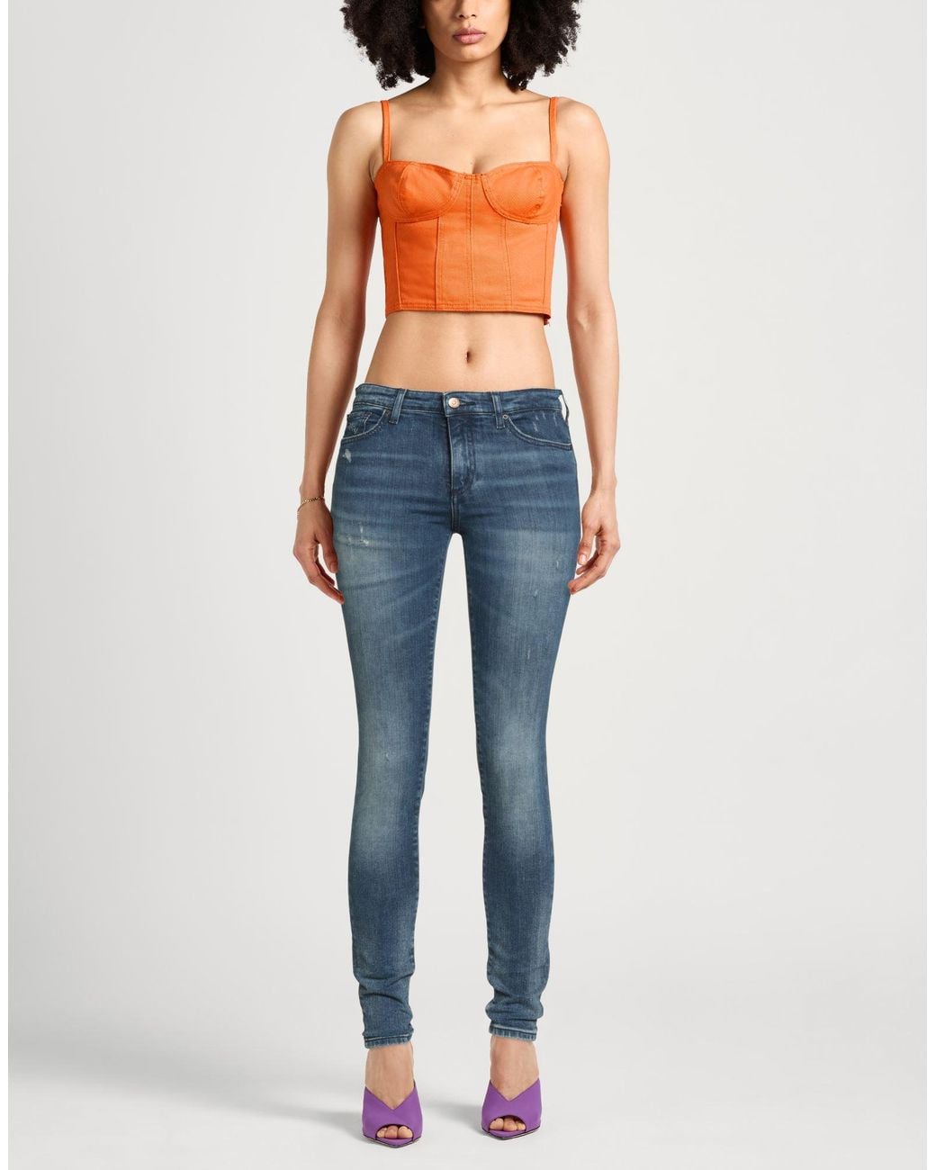 ARMANI EXCHANGE Blue Jeans Cotton, Elastane