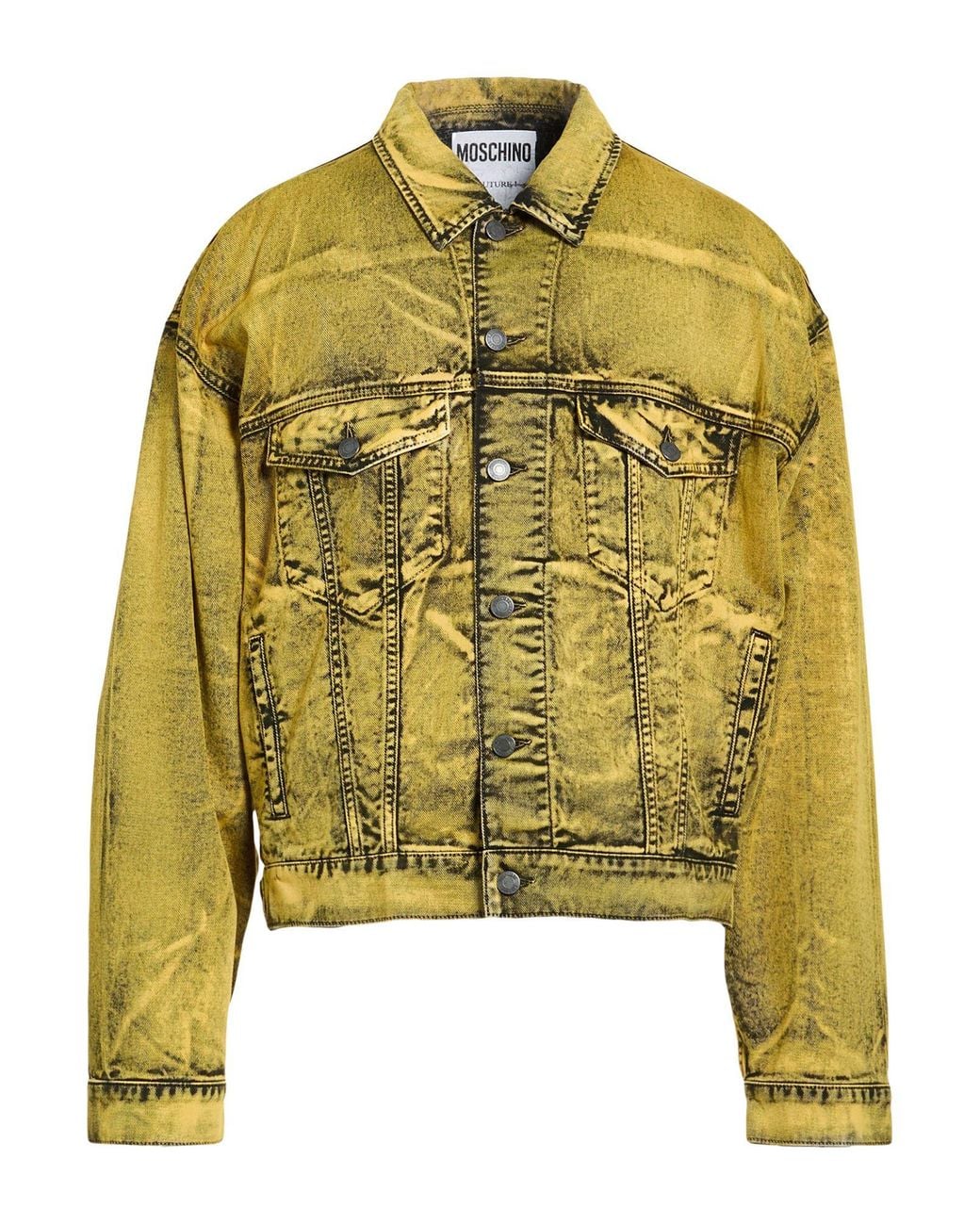 Moschino Yellow Denim Outerwear for men