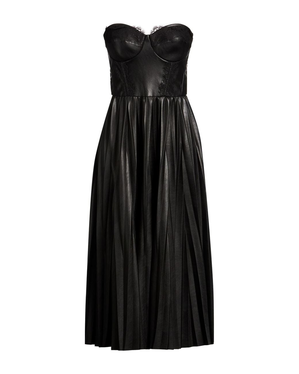 Elisabetta Franchi Black Midi Dress Polyester