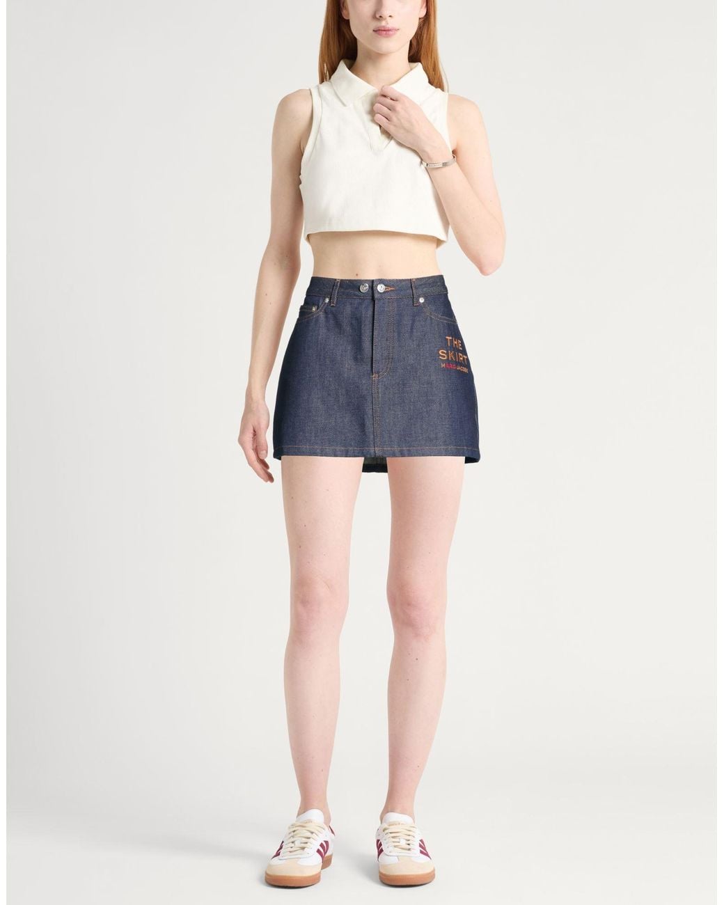 Marc Jacobs Blue A.P.C. X Denim Skirt Cotton
