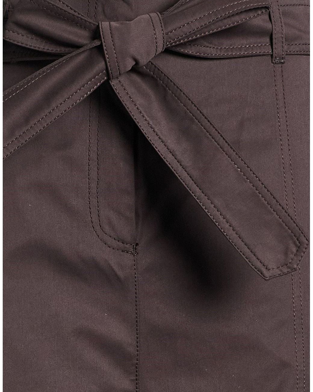 ANDAMANE Brown Pants Polyester, Polyamide