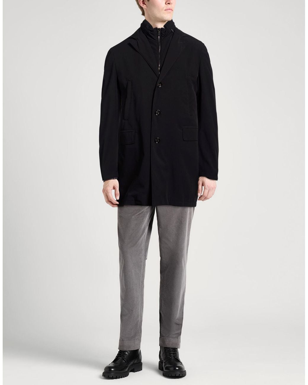 Moorer Blue Overcoat & Trench Coat Polyamide, Polyurethane for men