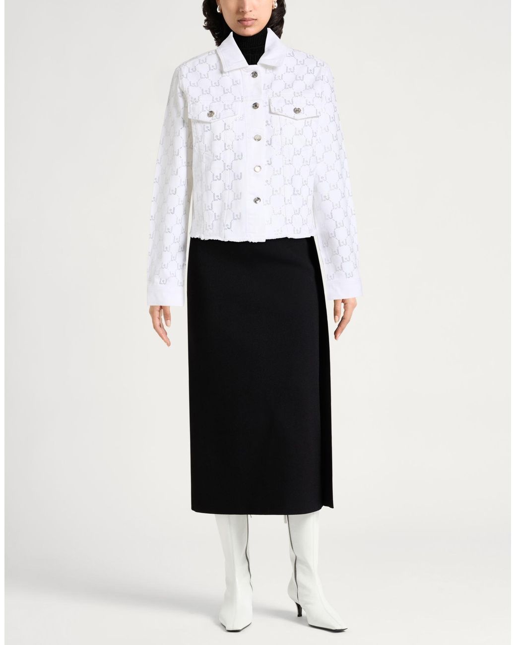 Liu Jo White Denim Outerwear