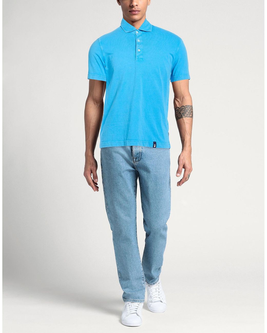 Drumohr Blue Polo Shirt for men