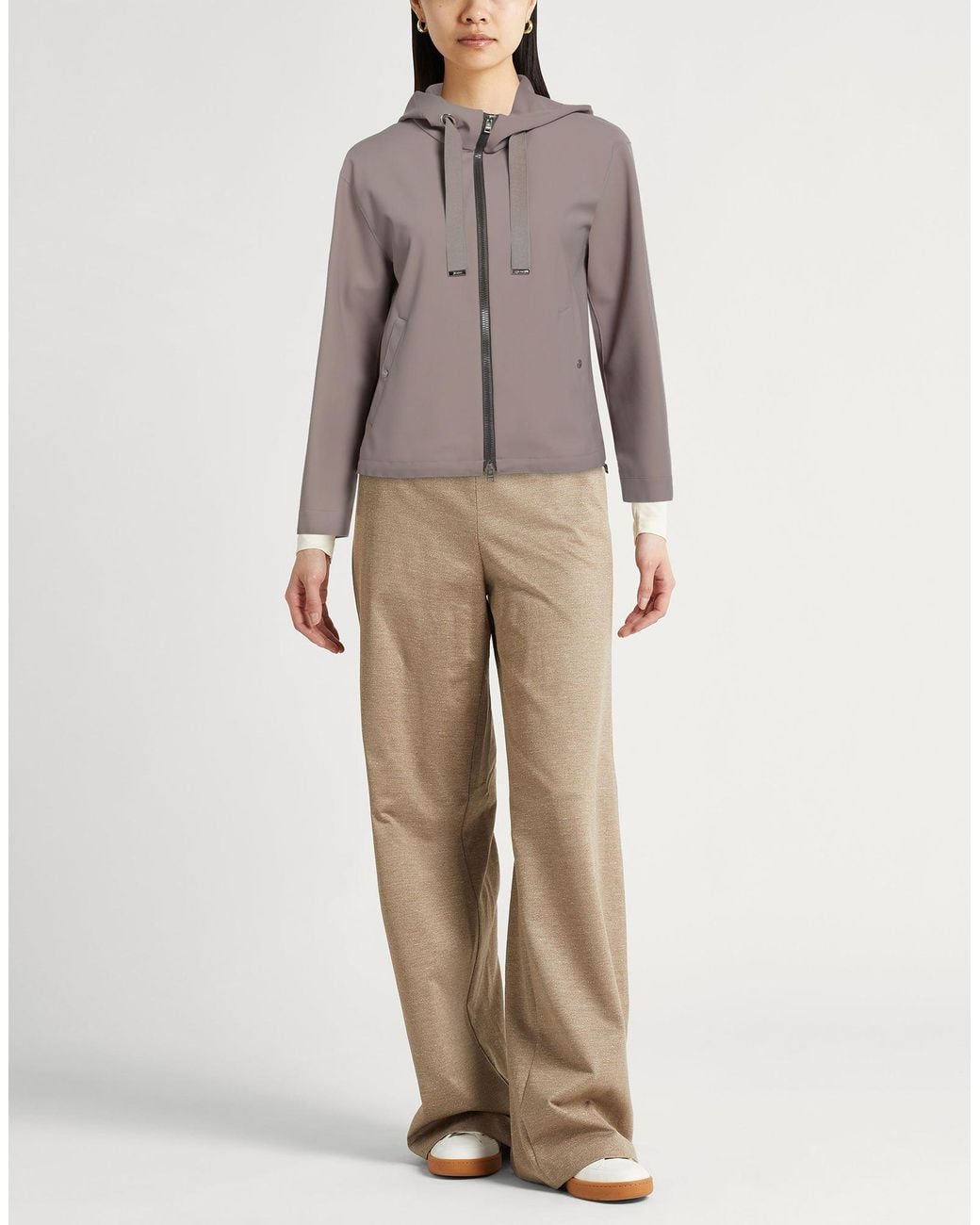 Herno Brown Jacket Polyamide, Elastane