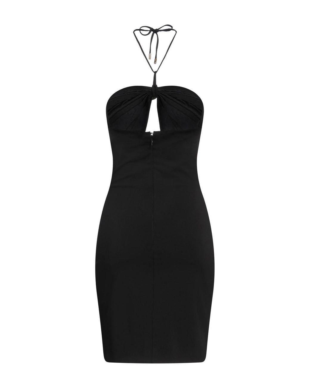 DSquared² Black Mini Dress Viscose, Elastane