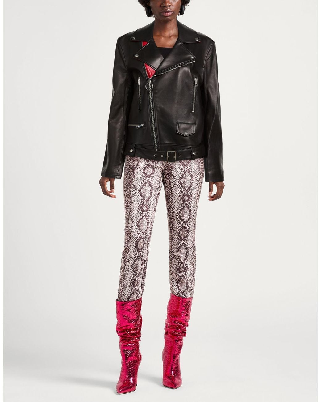 MCM Black Jacket Lambskin