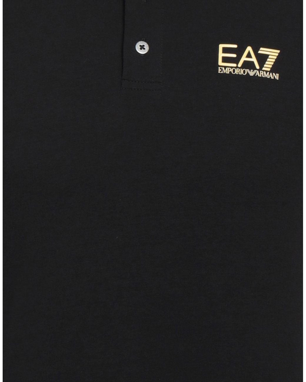 EA7 Black Polo Shirt for men