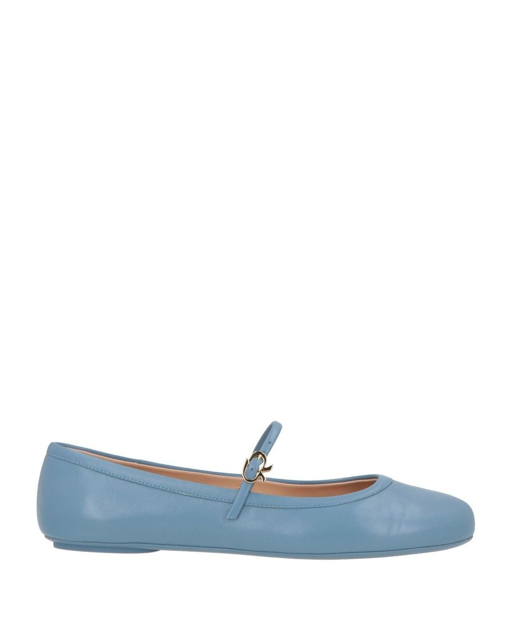 Gianvito Rossi Blue Ballet Flats