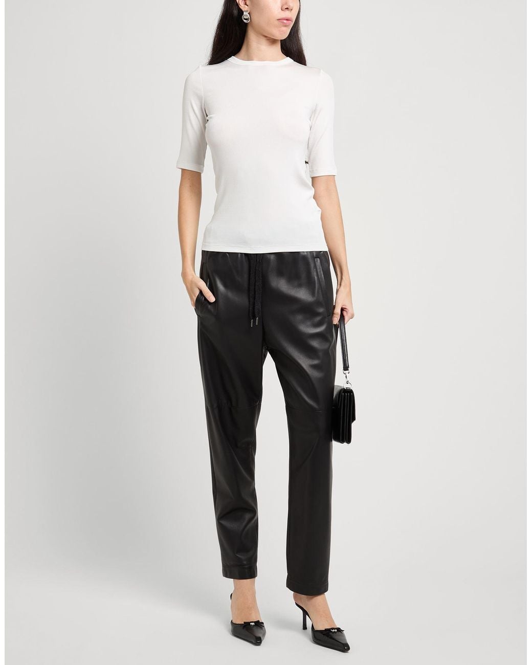 Fabiana Filippi White T-Shirt Viscose, Elastane