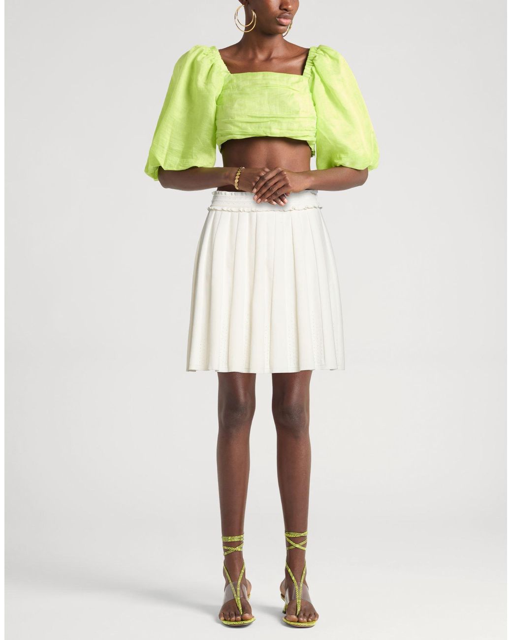 Sandro White Mini Skirt