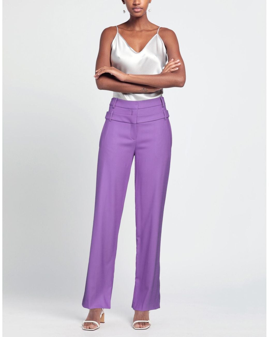 David Koma Purple Trouser