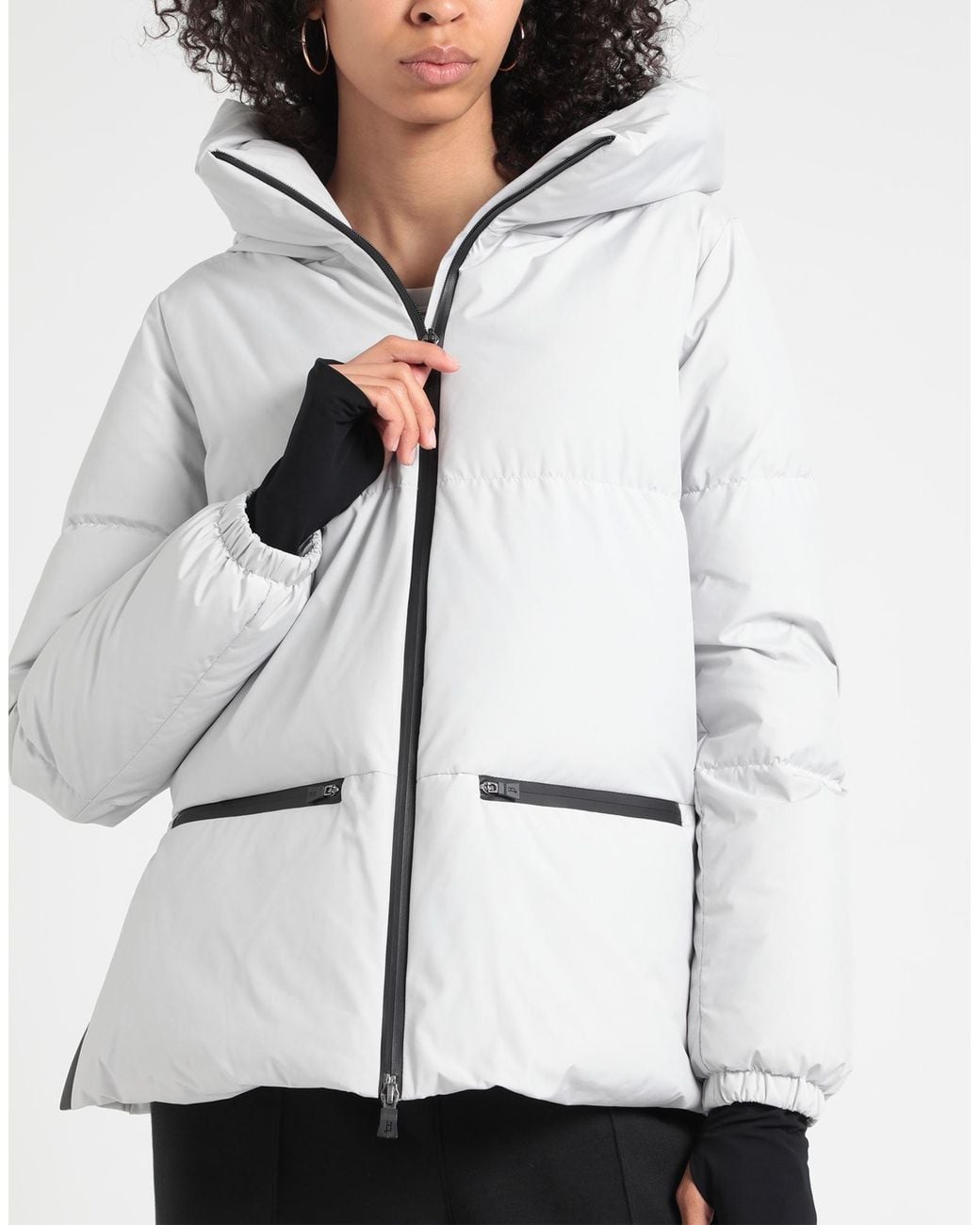 Herno White Light Puffer Polyester