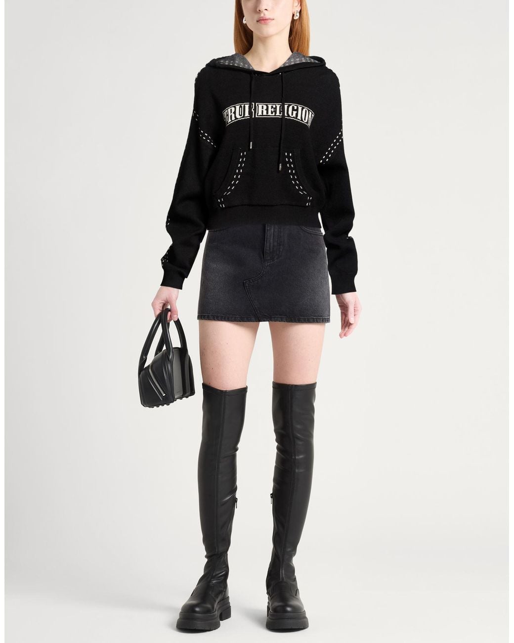 Pullover True Religion de color Black