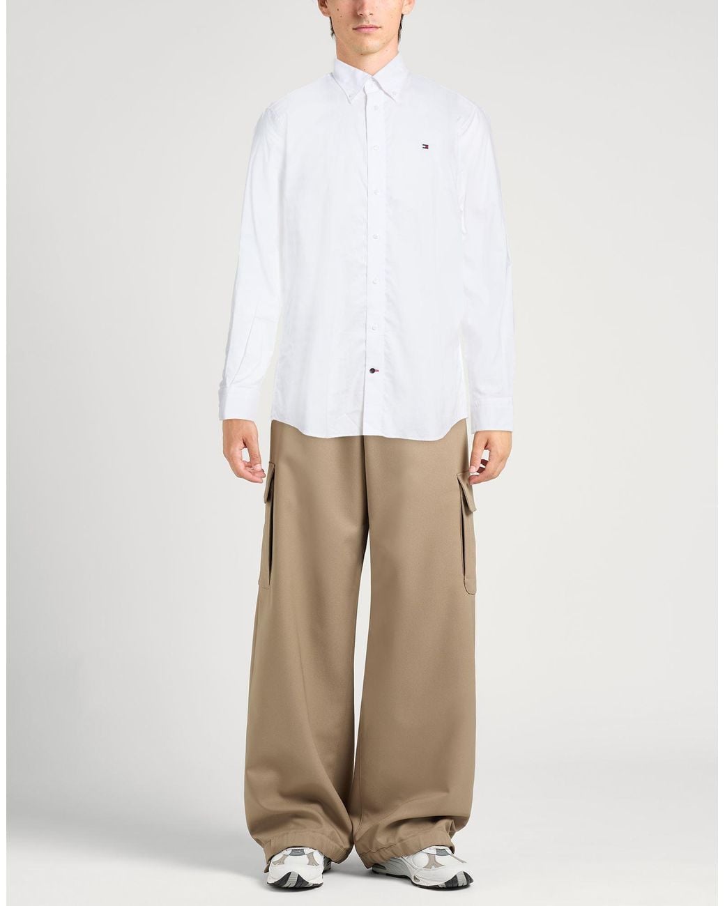 Tommy Hilfiger White Shirt Cotton for men