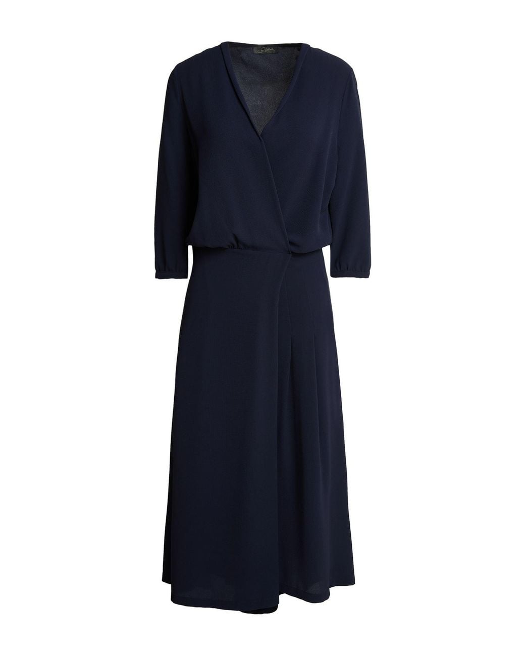 Soallure Blue Maxi Dress Polyester, Elastane