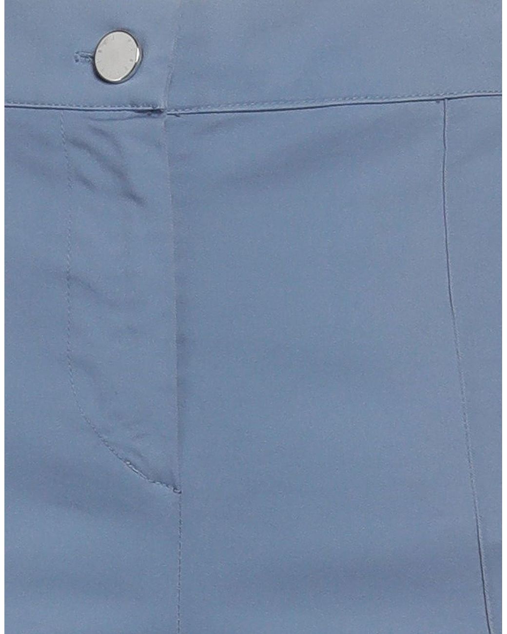 Fedeli Blue Pastel Pants Cotton, Elastane